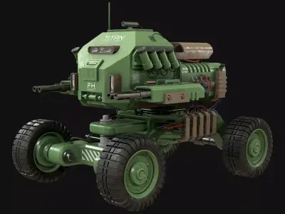 UGV Concept-1-Green 3D model