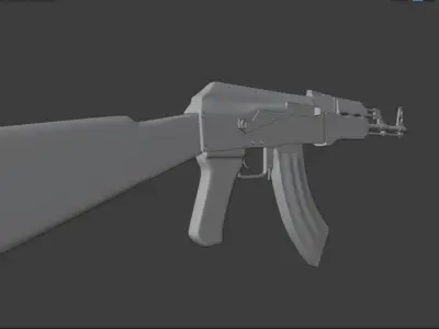 AK-47 ak - rifle Free 3D model