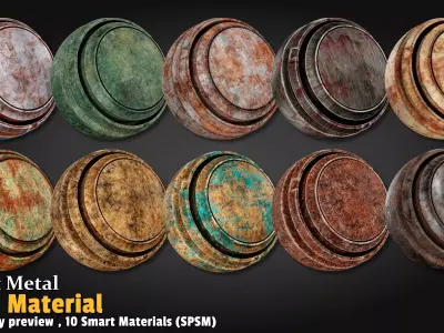 Rust Metal Smart Material Substance 3d Painter Texture