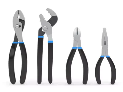 Pliers Set pair of 3D model