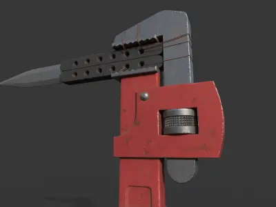 Wrench Weapon HighPoly 3D model