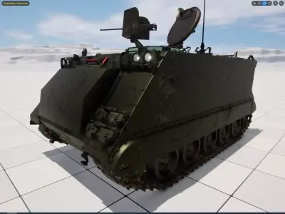 M-113 Armored personnel Carrier A1  3D model