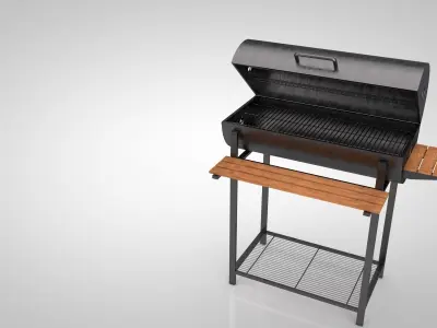 Outdoor Grill in Cinema 4D Free 3D model