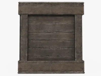 Medieval Box Low-poly 3D model