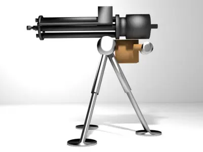 Gatling Gun Type 2 3D model