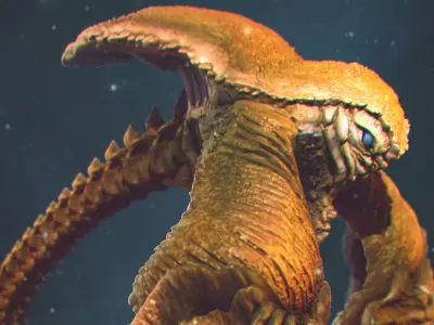 Sea Creature - Highpoly 3D model