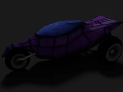 Bike Cartoon Free low-poly 3D model