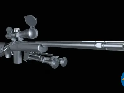 M24 Sniper rifle Free 3D model