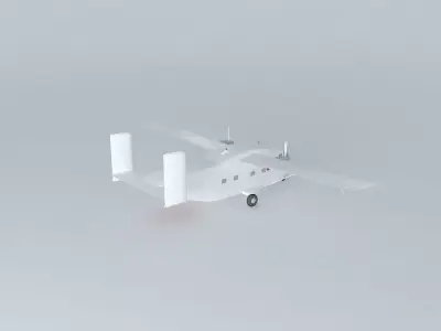 SHORT Skyvan void FULL INTERIOR 3D model