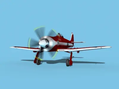 Hawker Sea Fury V24 Racer 3D model