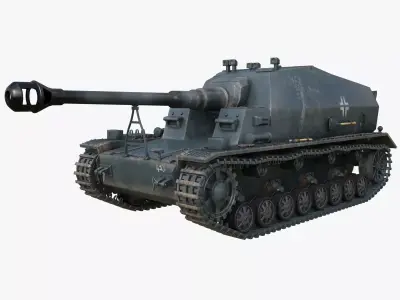 Tank K18 Auf Panzer Mental Ray  3D model