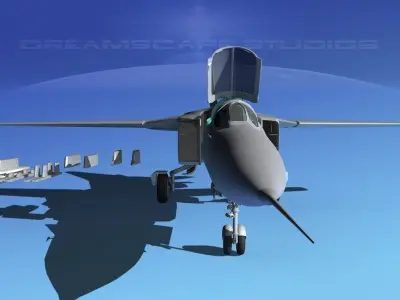 Mig-23 Fighter Ethiopia 3D model