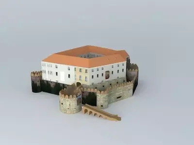 Castle of Siklos Free 3D model
