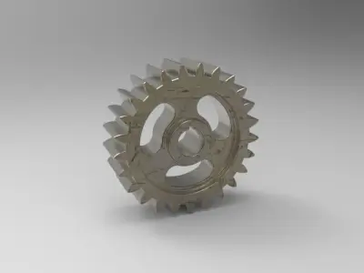Gears gear Low-poly 3D model