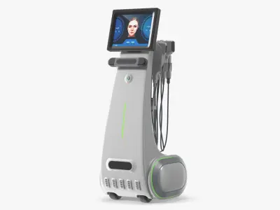 High Intensity Ultrasound Skin Lifting Machine White 3D model