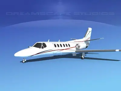 Cessna C550 Citation II V15 3D model
