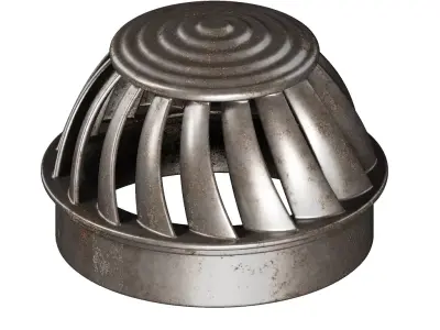 Rusty Turbine Roof Ventilator 3D model