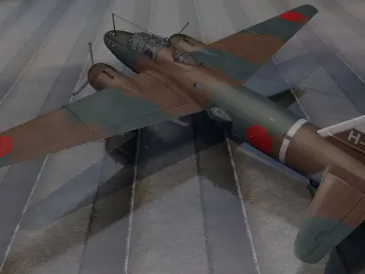Mitsubishi G4M1 Betty 3D model