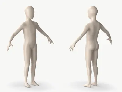 Mannequin Child 3D model