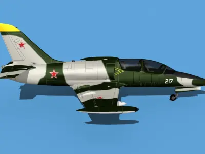 Aero Vodochody L-39C Albatross Russia 3 3D model