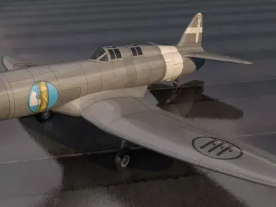 Caproni Campini N-1 3D model