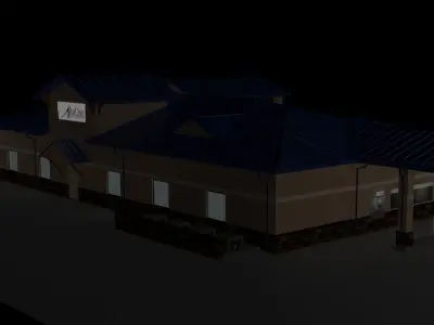 AltaOne Credit Union Low-poly 3D model