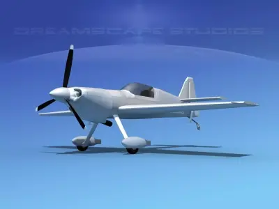 MXS Aerobatic Sport Bare Metal 3D model