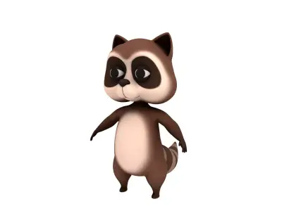 Raccoon Character 3D model