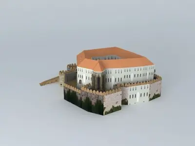 Castle of Siklos Free 3D model