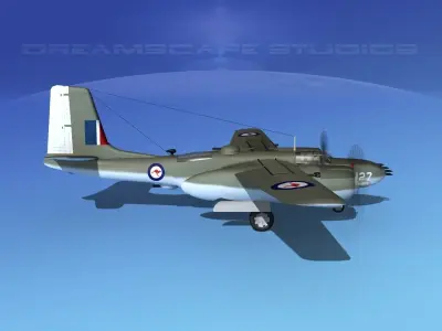 Douglas A-26B Invader Australia 3D model