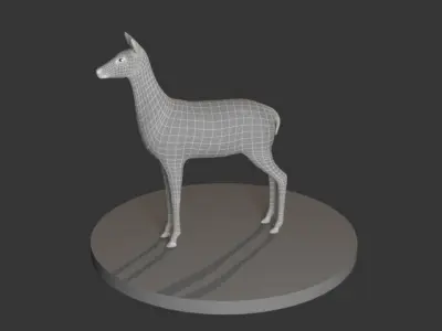 Deer 3d model Low-poly 3D model