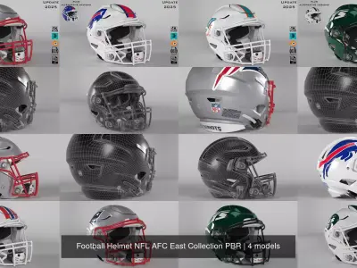 Football Helmet NFL AFC East Collection PBR 