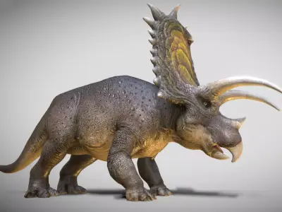 Pentaceratops V2 Low-poly 3D model