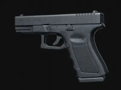 Glock 19 Semi Automatic Pistol 9mm Free low-poly 3D model