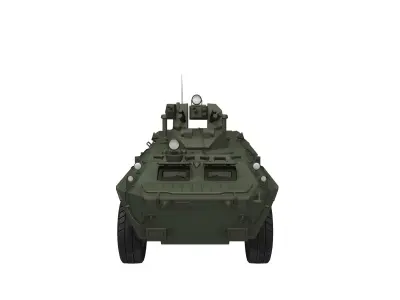 BTR Soviet armoured personnel carrier 3D model