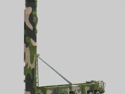 Chinese DF-21 Missile 3D model
