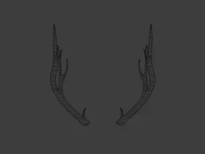Deer Antlers Free 3D model