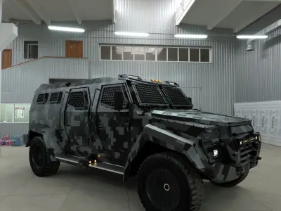 Inkas sentry military 2020 low poly Low-poly 3D model