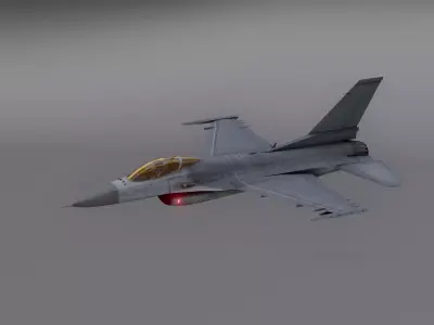 F16 - Falcon Fighter Jet Low-poly 3D model