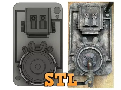 Rogue One - Galaxys Edge Inspired Intake Greeblie Prop 3D print model