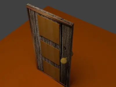 Out Side Door Free low-poly 3D model