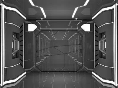 Sci Fi Corridor 3D model