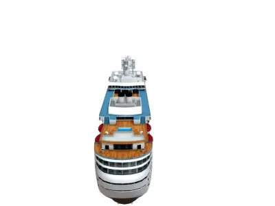 Italian Cruise Low-poly 3D model