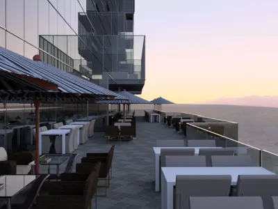 Revit Skyscraper Design for Mixed Use 3D model