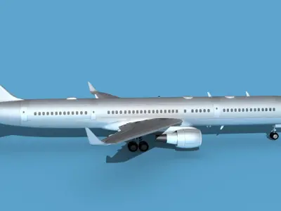 Boeing C-32B V00 Bare Metal 3D model