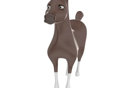 Horse Toy Free low-poly 3D model