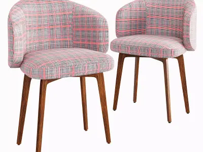 BEA Upholstered chair Free low-poly 3D model