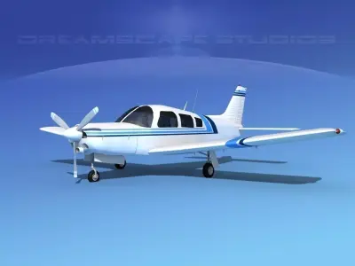 Piper Turbo Arrow 240 V02 3D model