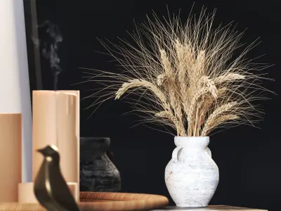 Decorative Set- Boho 3D model