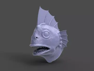 HEAD-R2 high poly sculpt  3D model